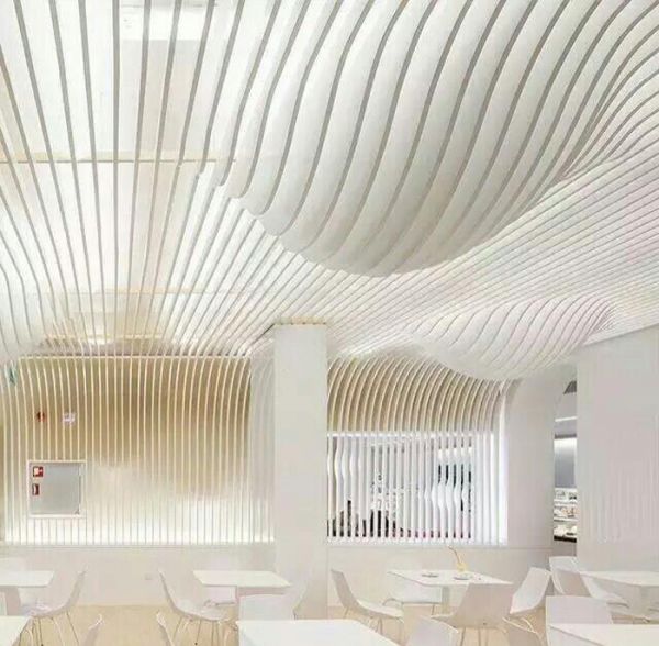 弧形鋁方通吊頂 弧形鋁方通吊頂